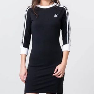 Adidas 3 Stripe Life Body Con Dress